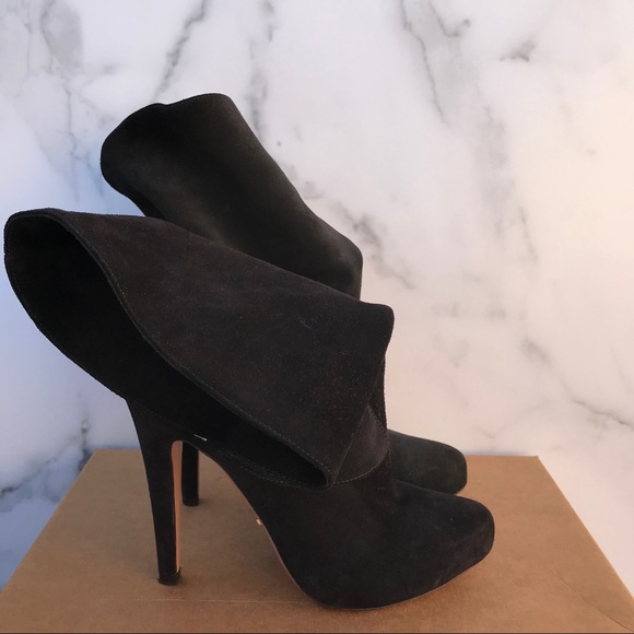 Prada women’s black suede stiletto zip ankle boot size IT 35.5 US 5.5 - Picture 8 of 12